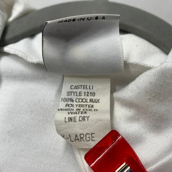 Castelli Sport Italia Men Cycling Jersey XL White Pink La Gazzetta Dello Sport - Picture 9 of 10